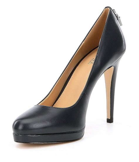 michael michael kors antoinette leather platform pump|Michael Kors Antoinette Pumps .